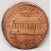 UNITED STATES OF AMERICA 1990 . ONE 1 CENT COIN . ERROR . MIS-STRIKE . OFF CENTRE